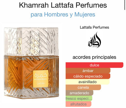 Khamrah Lattafa Perfumes for women and men